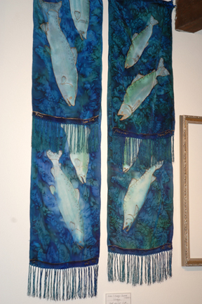 Vorobik Salmon on Silk